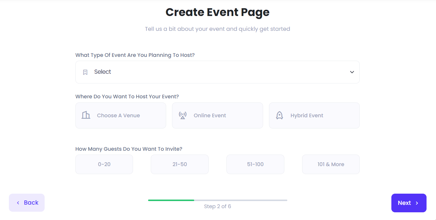 Create Online Event